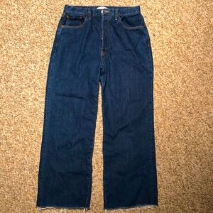 Re/Done high waisted wide leg jeans